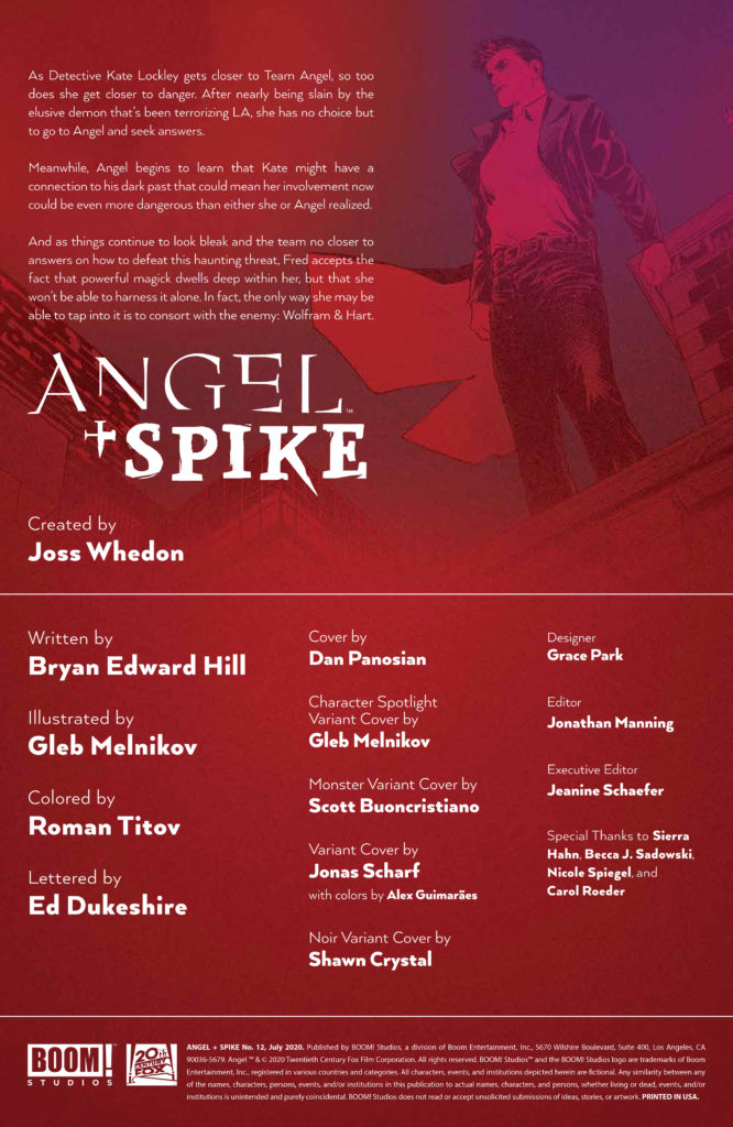 Angel & Spike #12 (BOOM! Studios) - New Comics