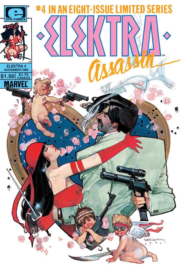 Elektra: Assassin #4 - Young Love released by Epic on November 1986