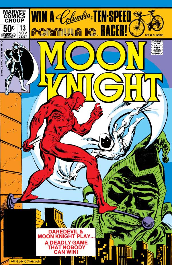 Moon Knight #13 - The Cream of the Jest released by Marvel on November 1981