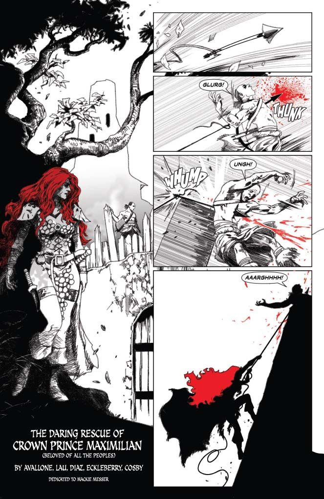 Red Sonja: Black, White, Red #6 (@DynamiteComics) - Preview