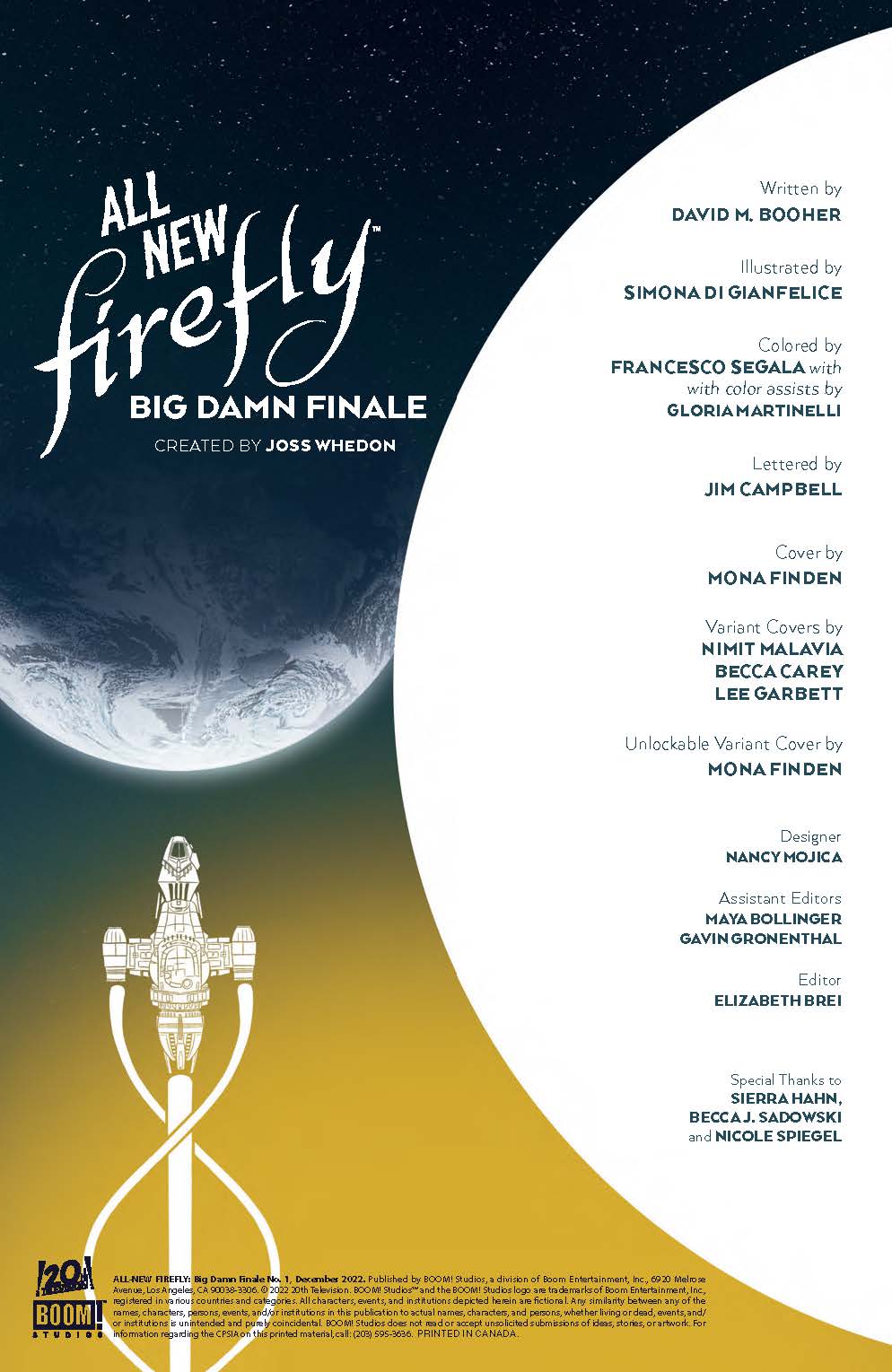 All-New Firefly: Big Damn Finale #1 (boomstudios)